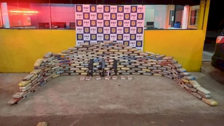 Caminhoneiro é preso com mais de 260 kg de drogas e armas na BR-364 em Rondônia