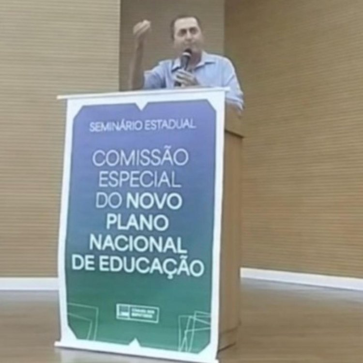 Professor Sapata contribui com debate sobre o novo Plano Nacional de Educação em seminário estadual
