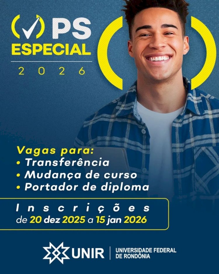 Inscrições para seleção especial da Unir com mais de 3,5 mil vagas encerram nesta quinta-feira