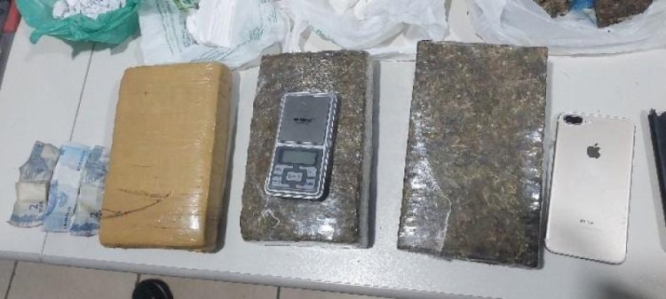 Polícia Militar prende foragido com drogas e moto roubada em operação no bairro Cascalheira