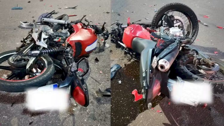 Acidente entre motocicletas deixa mulher e criança feridas no Jardim Primavera, em Vilhena