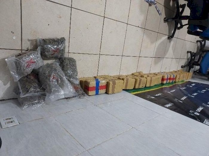 Foragido armado é baleado após perseguição policial e 70 kg de drogas são apreendidos em Porto Velho