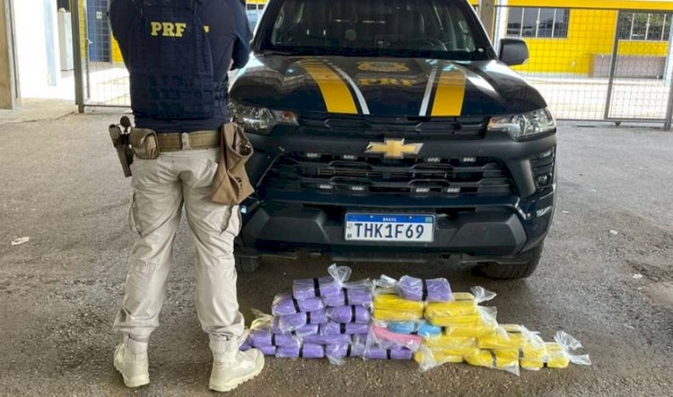 PRF apreende mais de 30 kg de cocaína e prende motorista na BR-364 em Rondônia