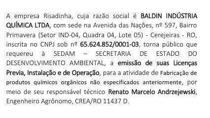 PEDIDO DE EMISSÃO DE LICENÇA MUNICIPAL