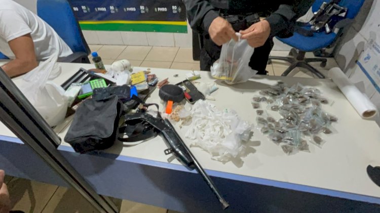 Operação da PM termina com foragido baleado, sete detidos e apreensão de drogas em Porto Velho