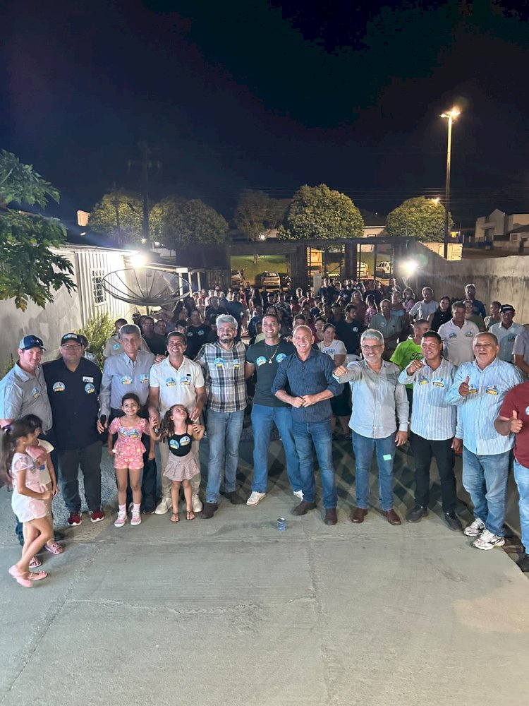 Ezequiel e Wiveslando Neiva reúnem apoiadores e fortalecem mobilização em Colorado do Oeste