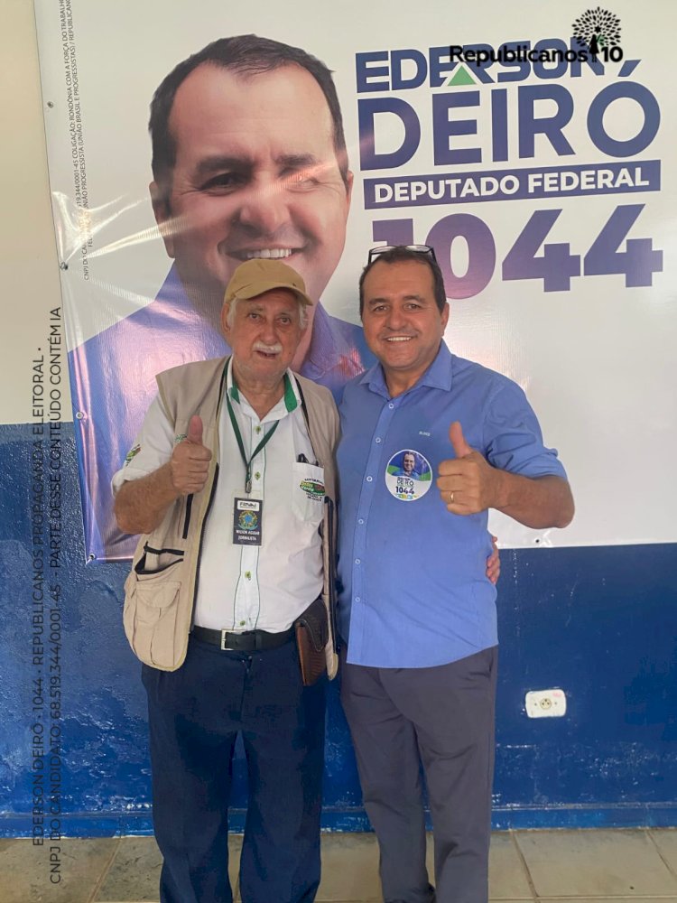EDERSON DEIRÓ — candidato a Deputado Federal pelos Republicanos representando o Cone Sul de Rondônia