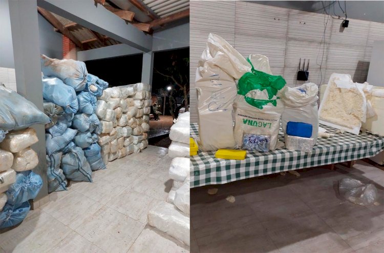 Ação policial apreende mais de 3,6 toneladas de drogas e prende quatro em Monte Negro